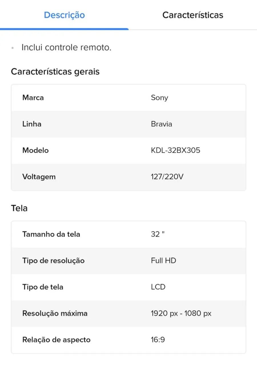 TV Sony Bravia 32 polegadas - Foto 2