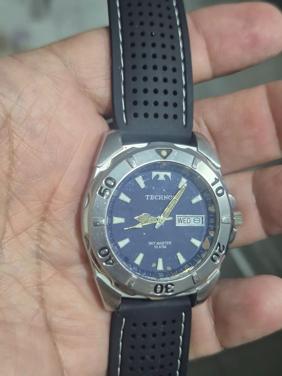Relógio TECHNOS SKY MASTER   À  QUARTZ  100 METROS   -   ÓTIMO ESTADO - Foto 4