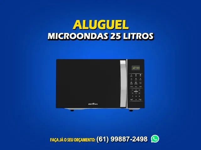 Aluguel de micro-ondas 25 litros