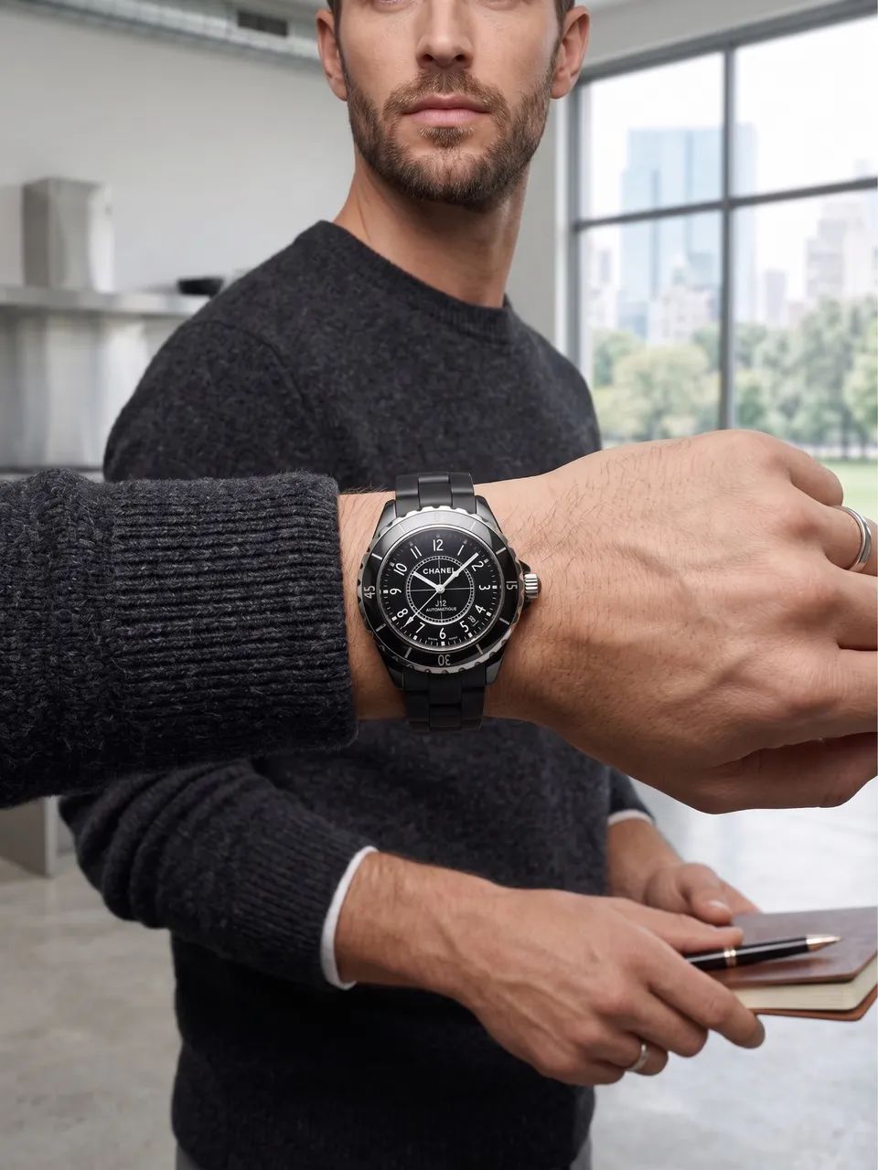 Chanel J12 Automatic - Cerâmica Preta 38mm, Automático . Raridade - Foto 3
