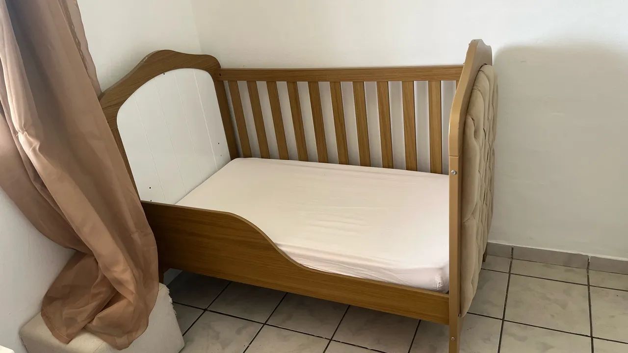 Berço 2 em 1 com colchão Ortobom  - Foto 3