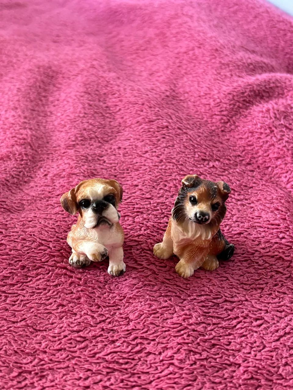 coleção vintage 6 cachorros resina - Foto 4