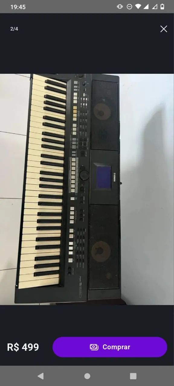 PSR S650 com Tela queimada