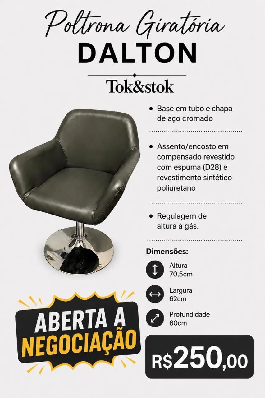 Poltrona giratória  toca stock 