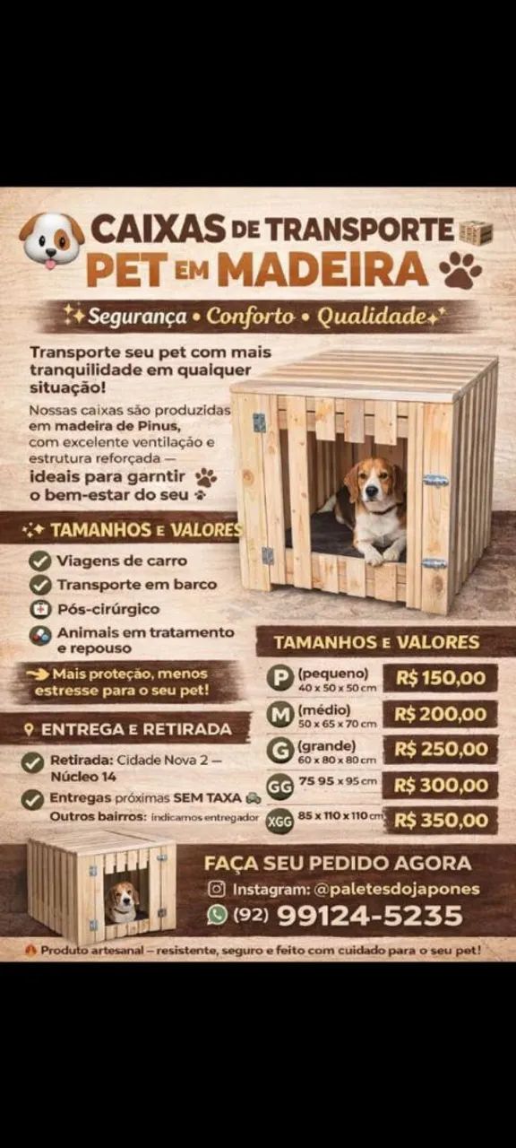 Caixa de transporte pet Animais  - Foto 3