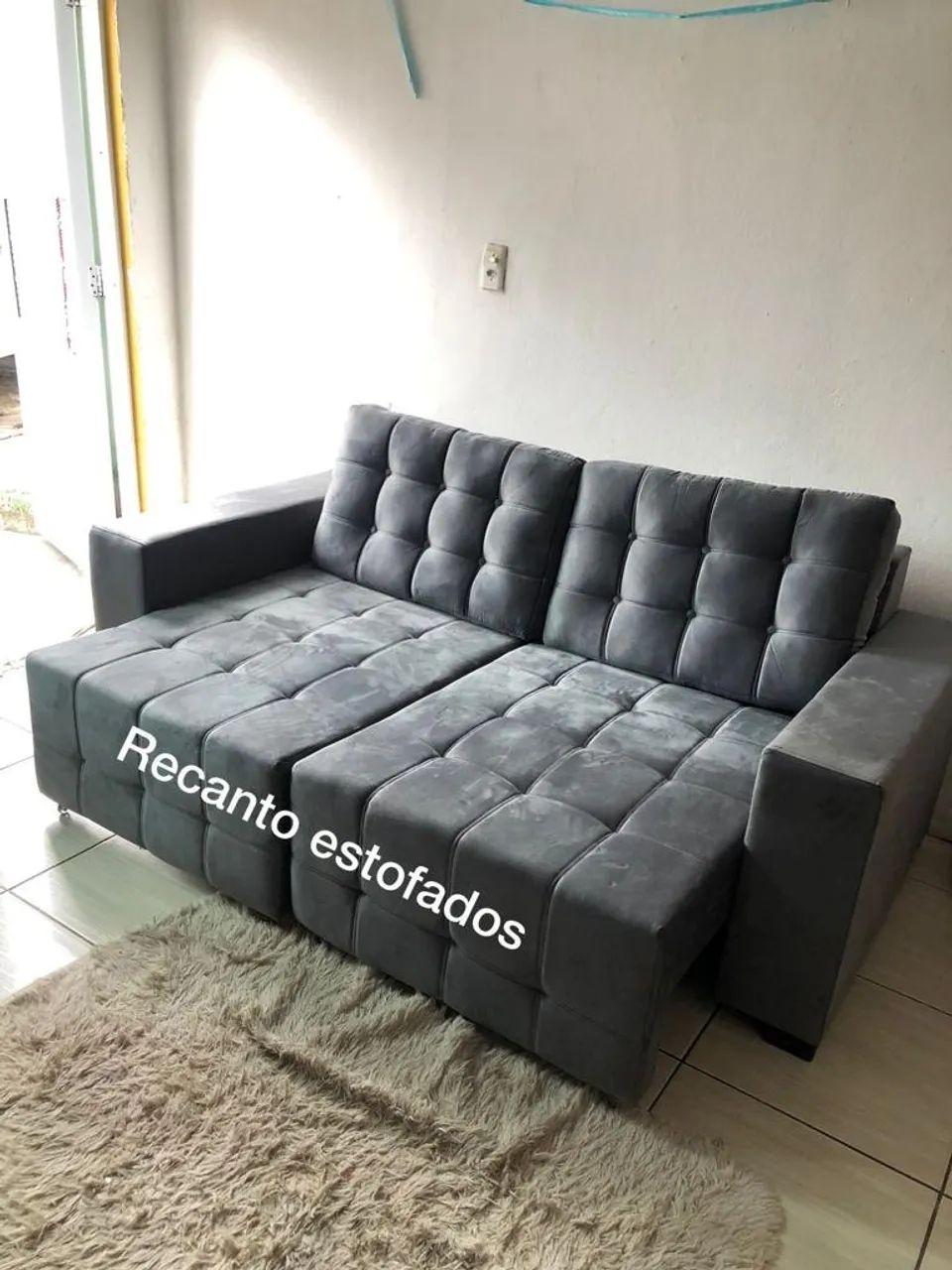 Sofá retrátil da fábrica pronta entrega  - Foto 4