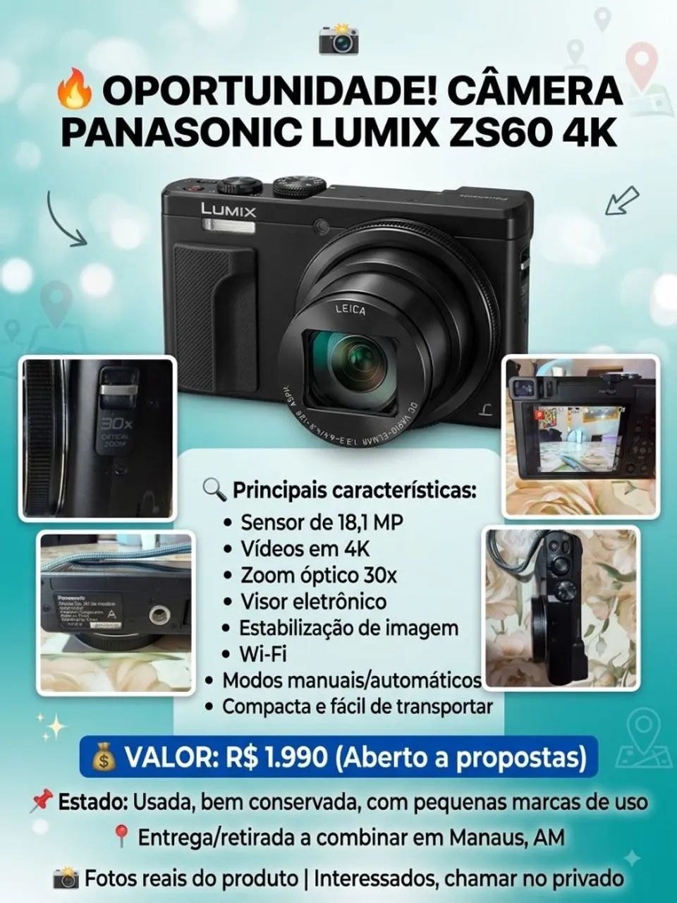 Câmera Panasonic 