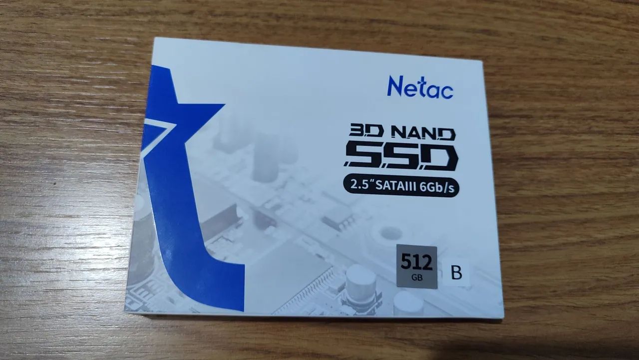 SSD sata Netac 512gb novo.