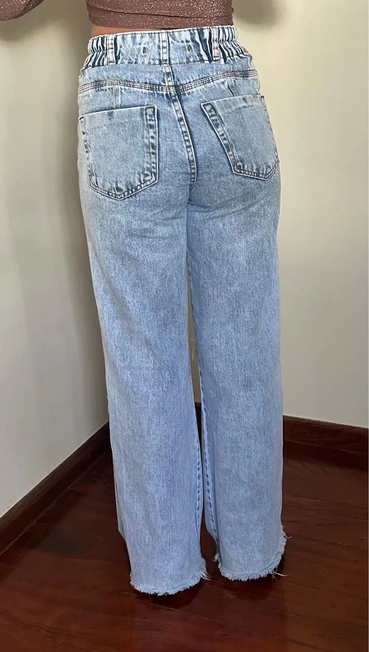Calça jeans wide leg - Foto 2