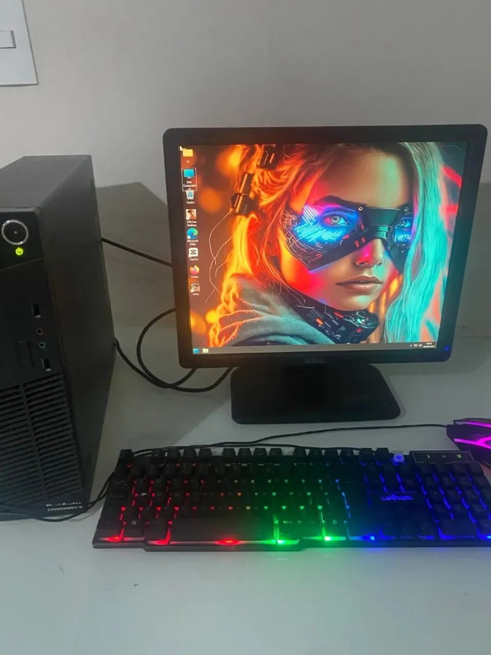 Computador Lenovo Core i5 com Monitor Dell 17 polegadas 