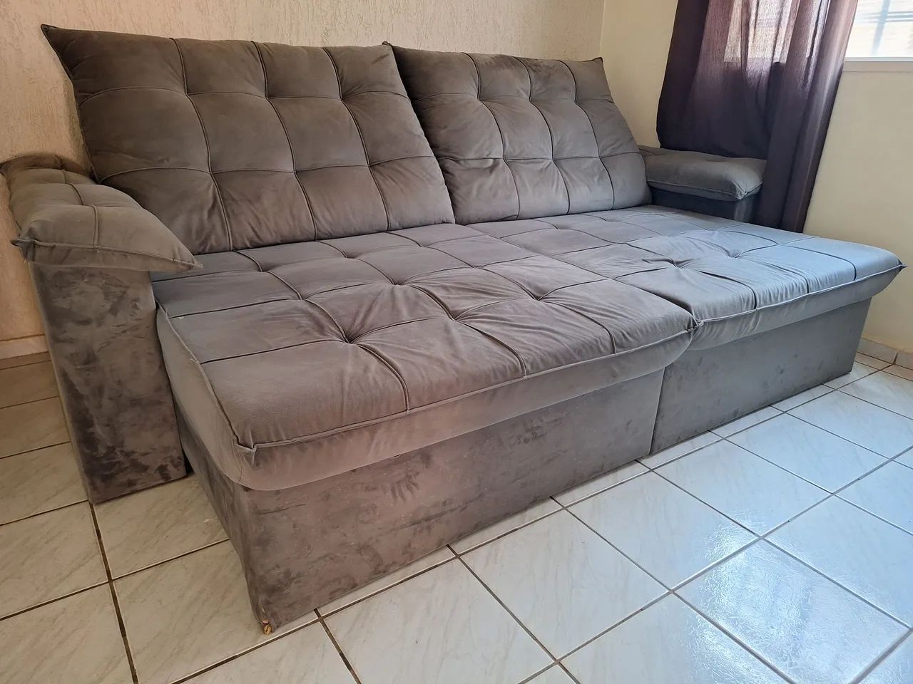 Vendo Sofá 3mt x 2mt aberto - Foto 5