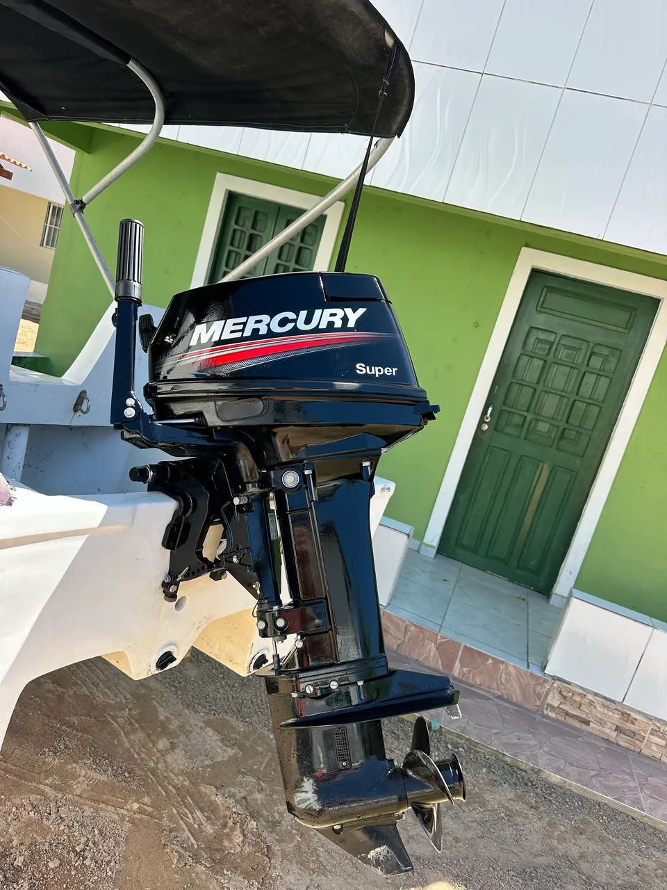 Lancha com motor mercury 15 hp  - Foto 2
