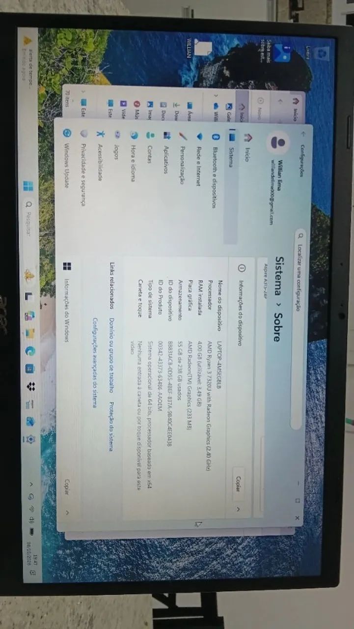 Notebook Acer Aspire A315 semi novo - Foto 4