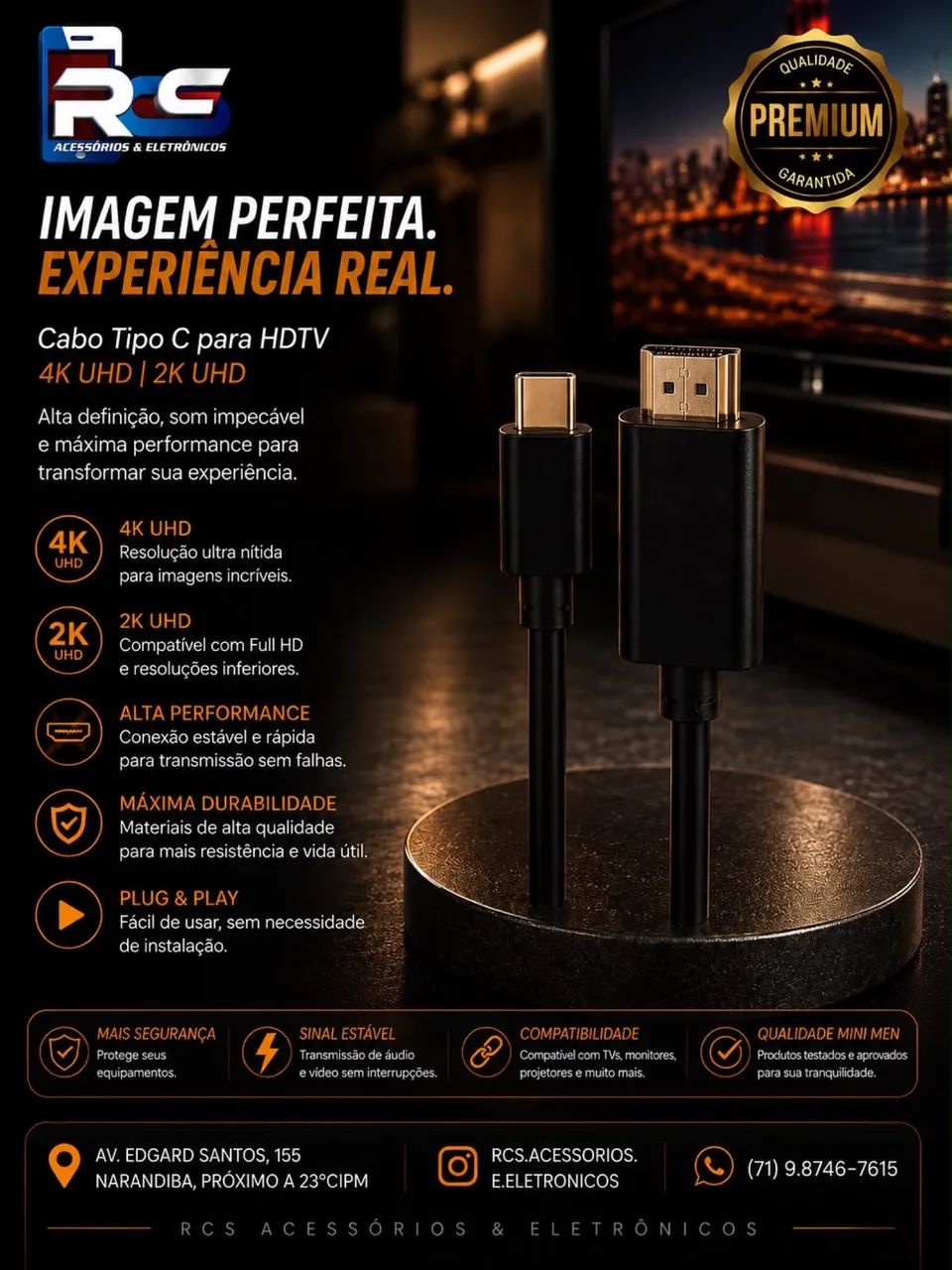 Cabo Tipo C Para Hdmi