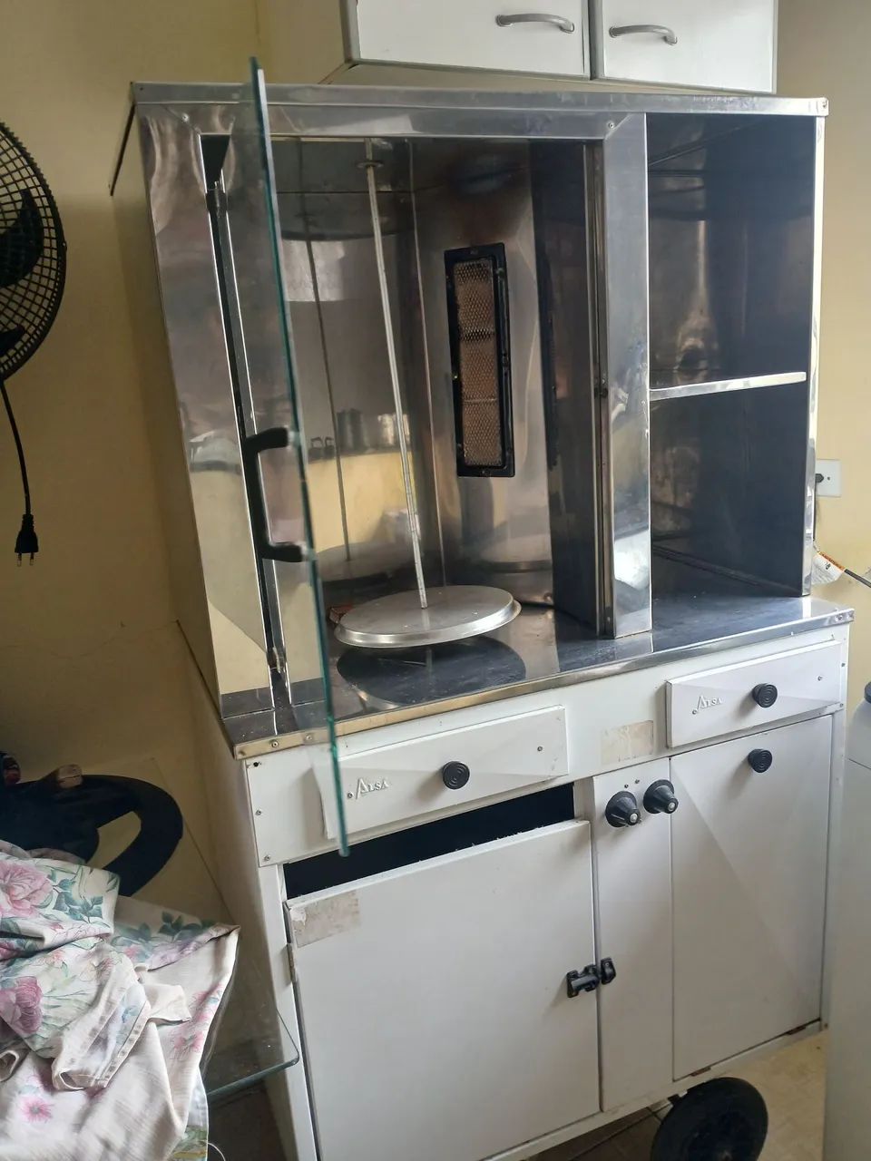 Máquina de churrasco grego