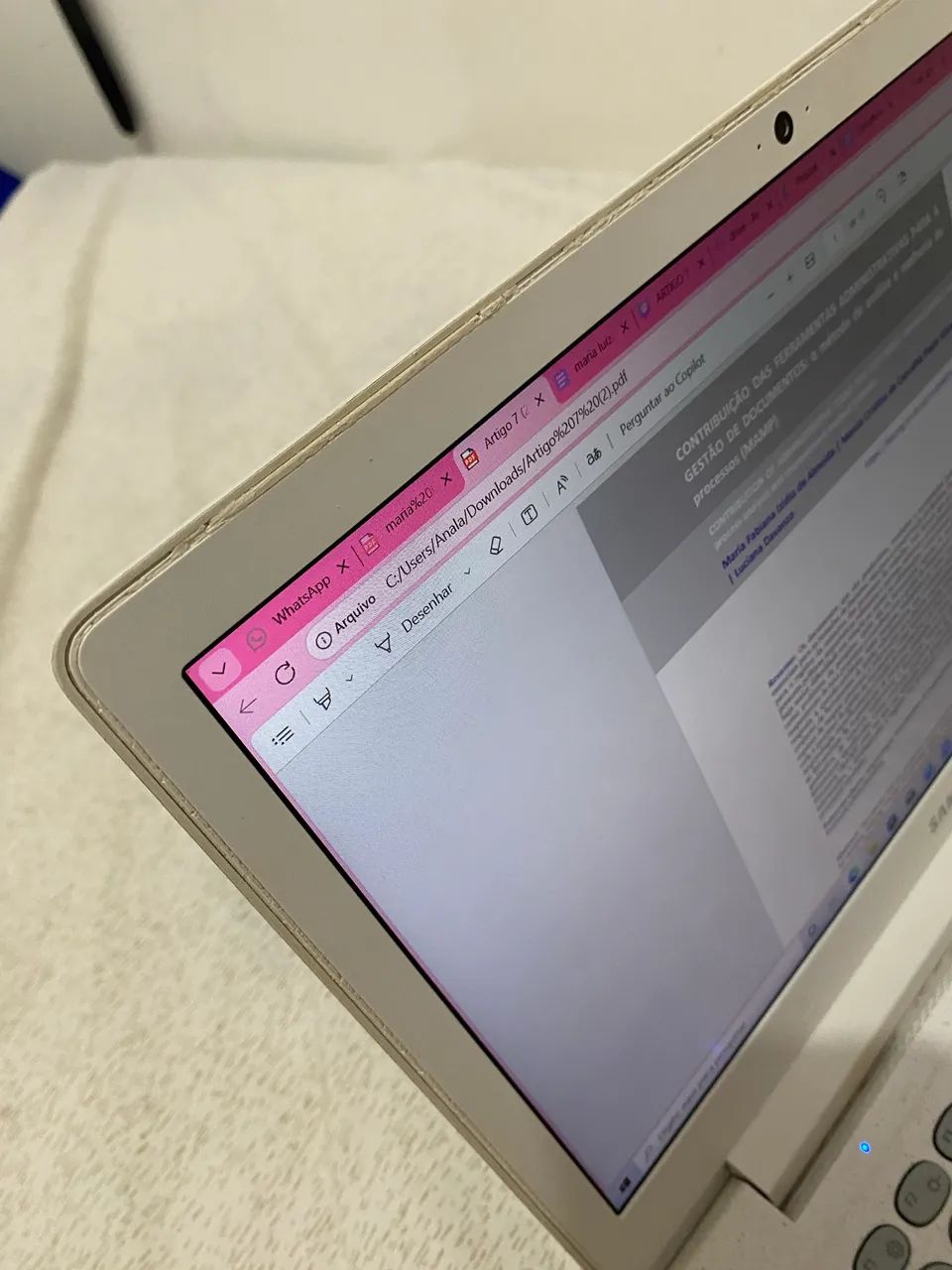 Notebook Samsung Flash - Branco - Foto 4