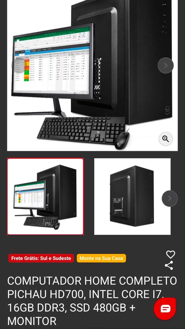 Computador Completo Core i7 + 16GB RAM + SSD 480GB - Foto 2