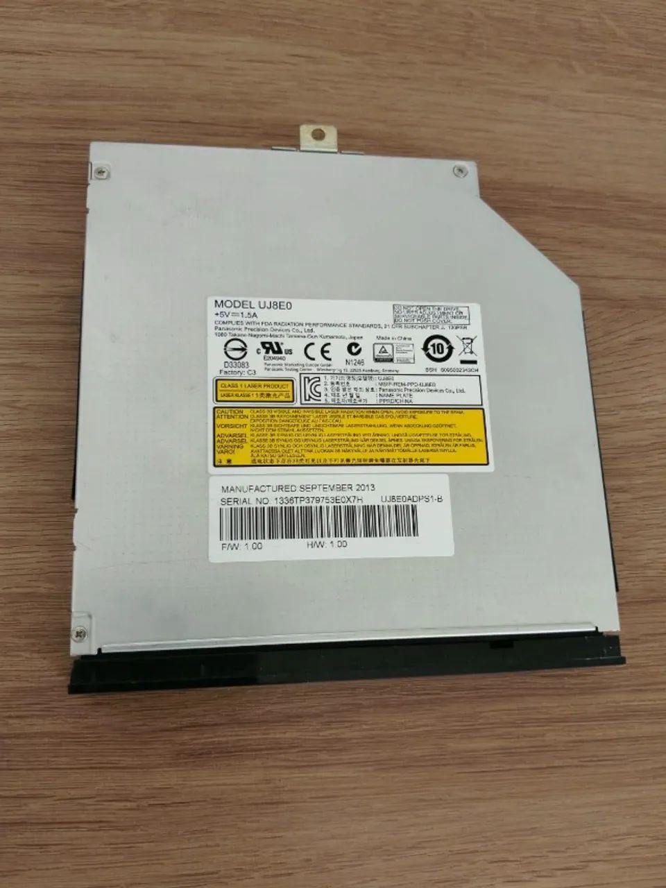 Gravador de DVD Panasonic para notebook
