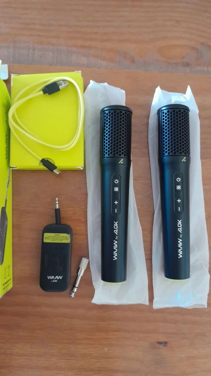 MICROFONES ALOK VOCAL 100 PRO NA CAIXA  - Foto 3