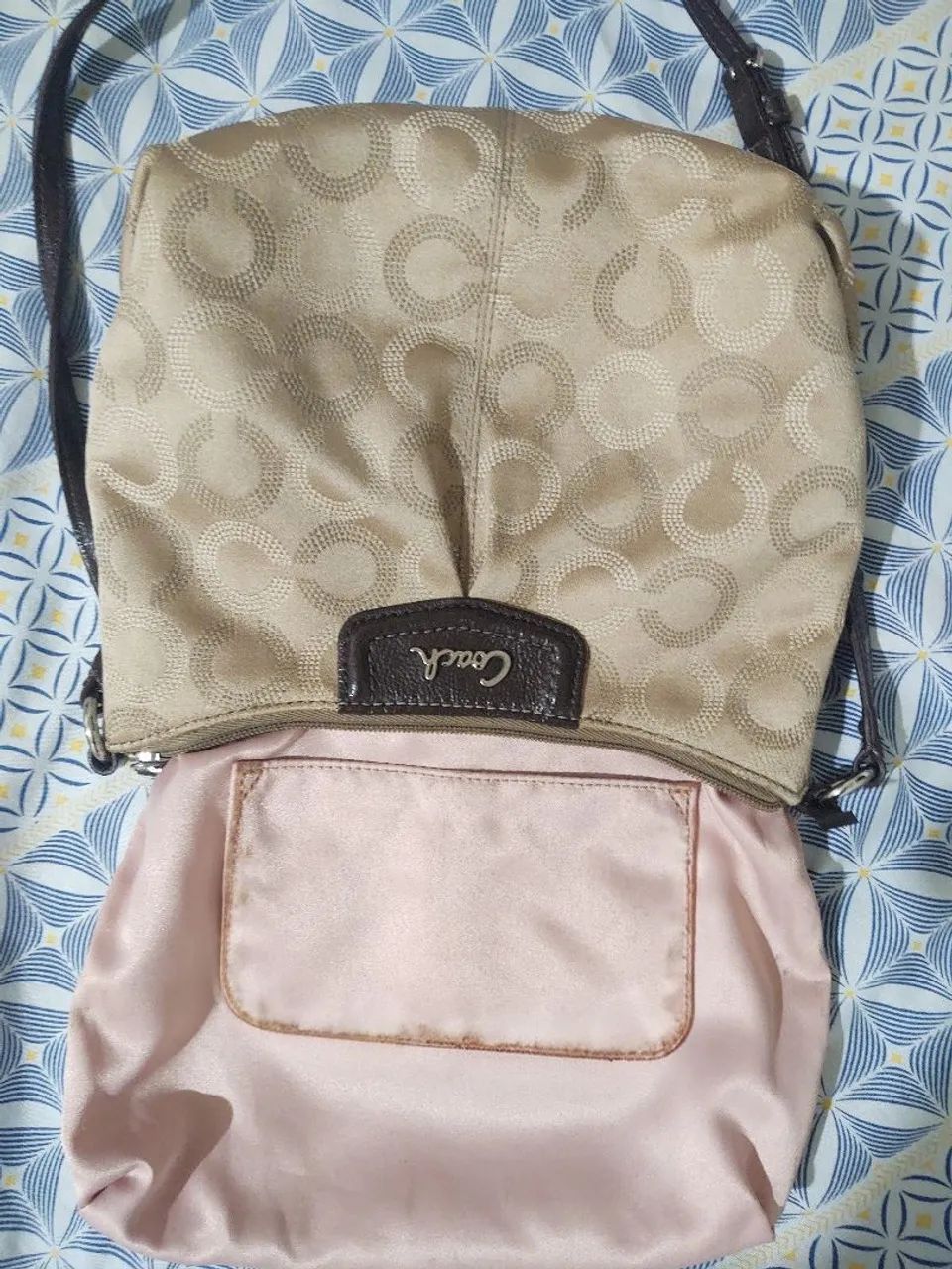 Bolsa Coach Original Ombro Bege - Foto 5