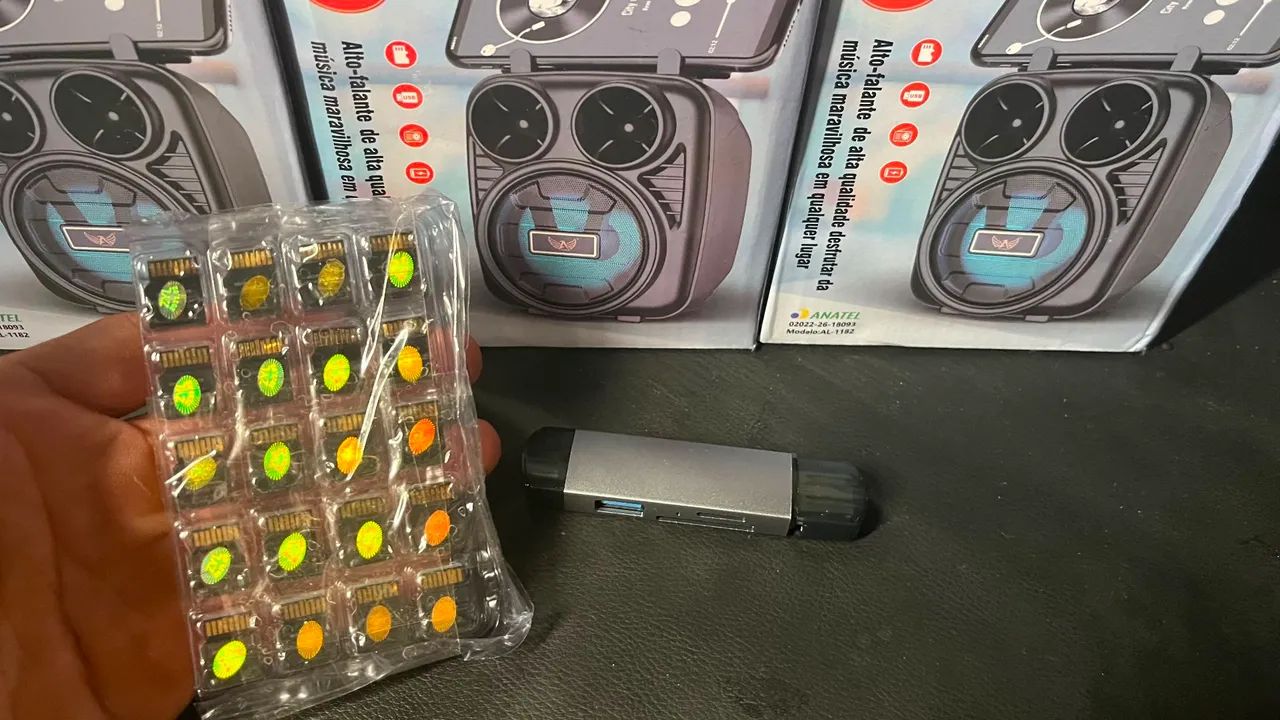 Caixa de Som Bluetooth com Cartão de Memória - Foto 4