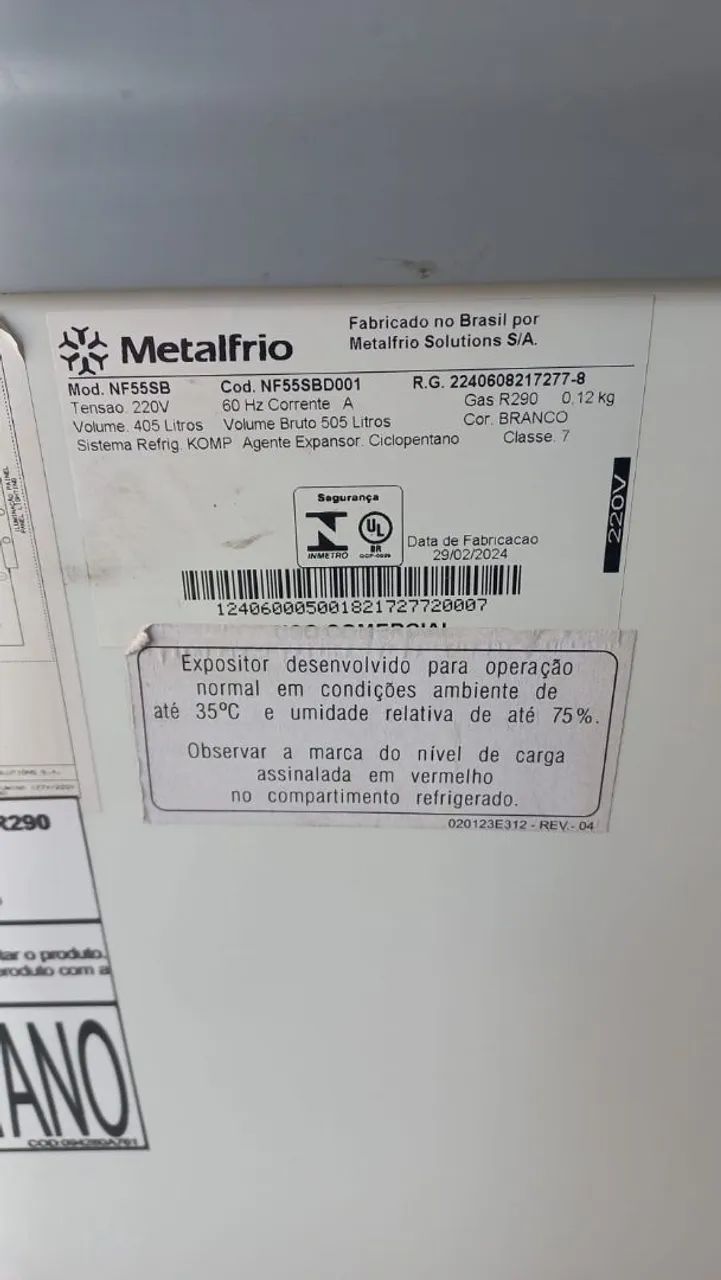 NF55 Supra - Expositor Freezer Horizontal para Sorvetes e