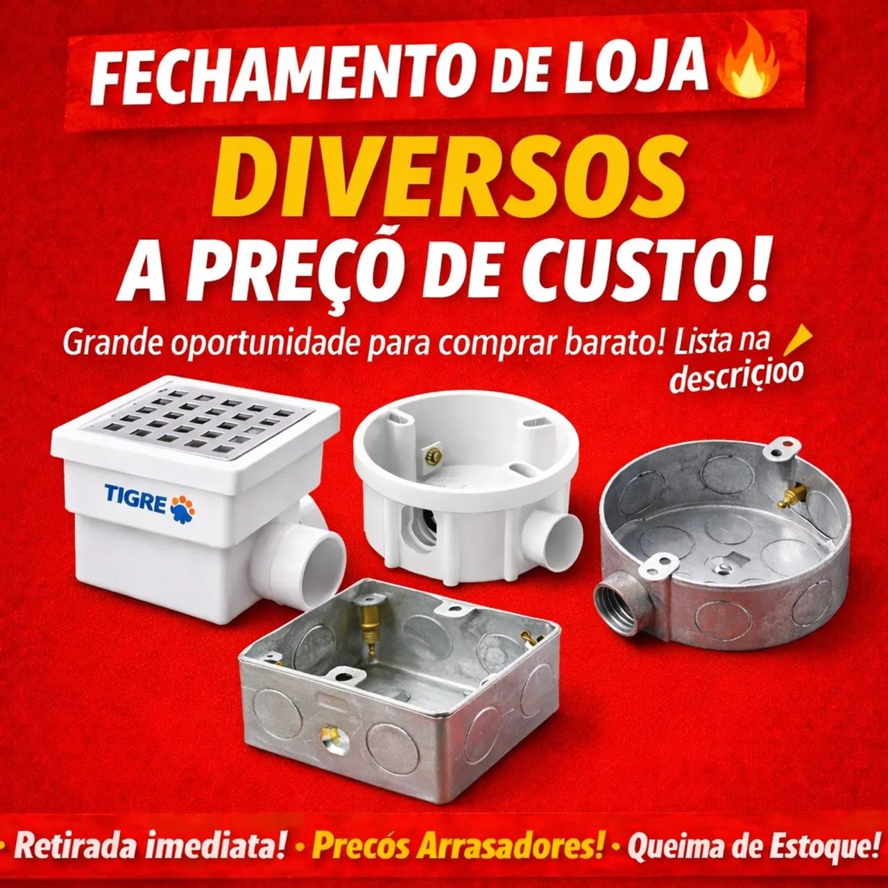 Caixa fechada - caixas - preço de custo