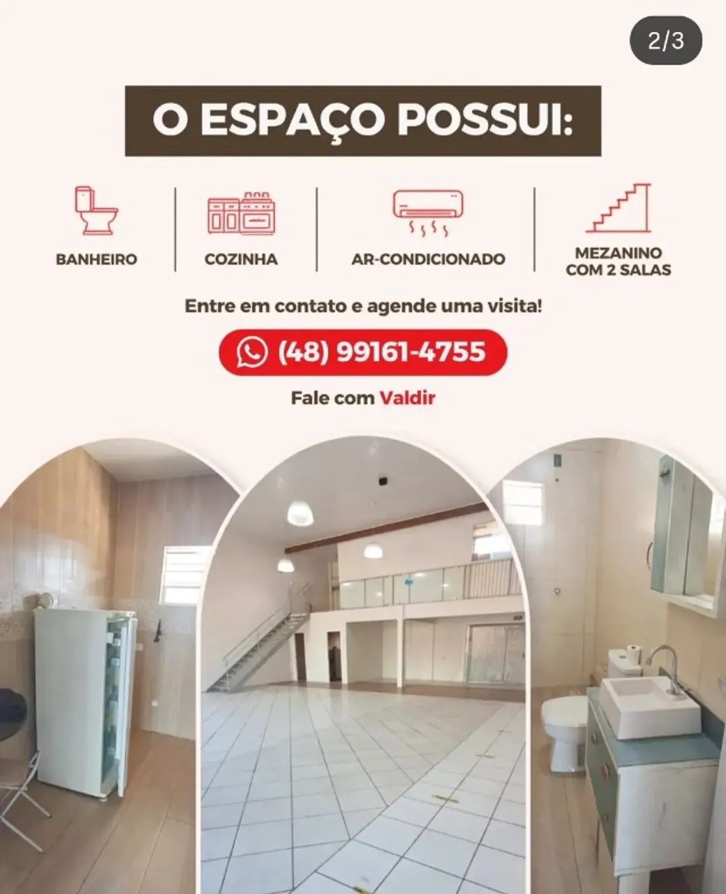 ALUGA-SE  Imovel para Comércio 198m2 (165m2 loja + mesanino de 33m2) - Foto 3