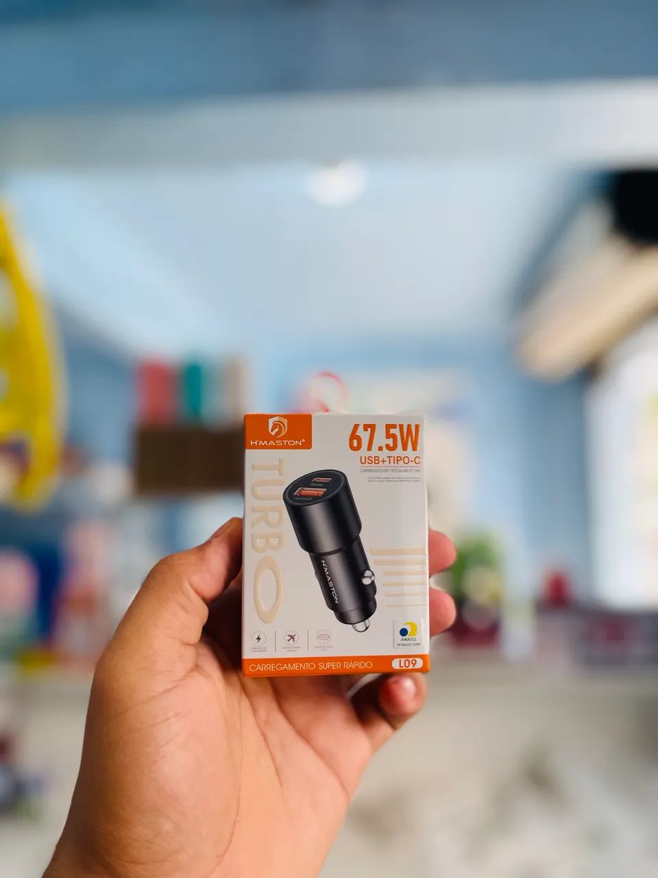 Carregador de carro e moto 67,5W
