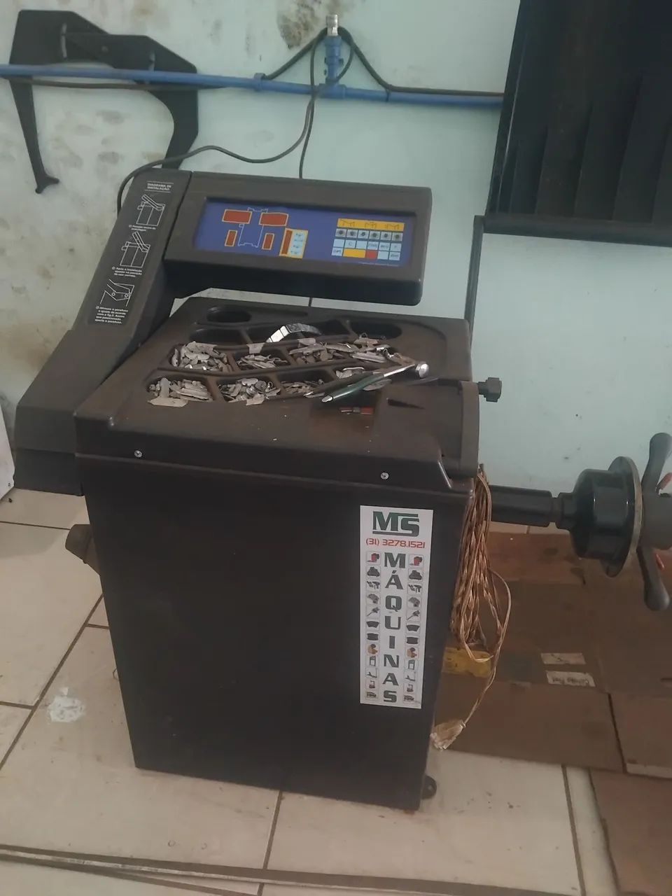  equipamento de  borracharia completa  com  5 mês  de uso incluindo  mangueiras  e.  - Foto 4