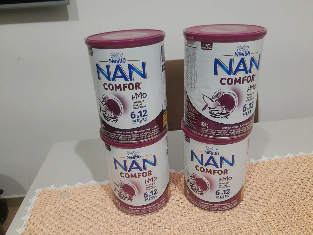  4 Latas de leite 