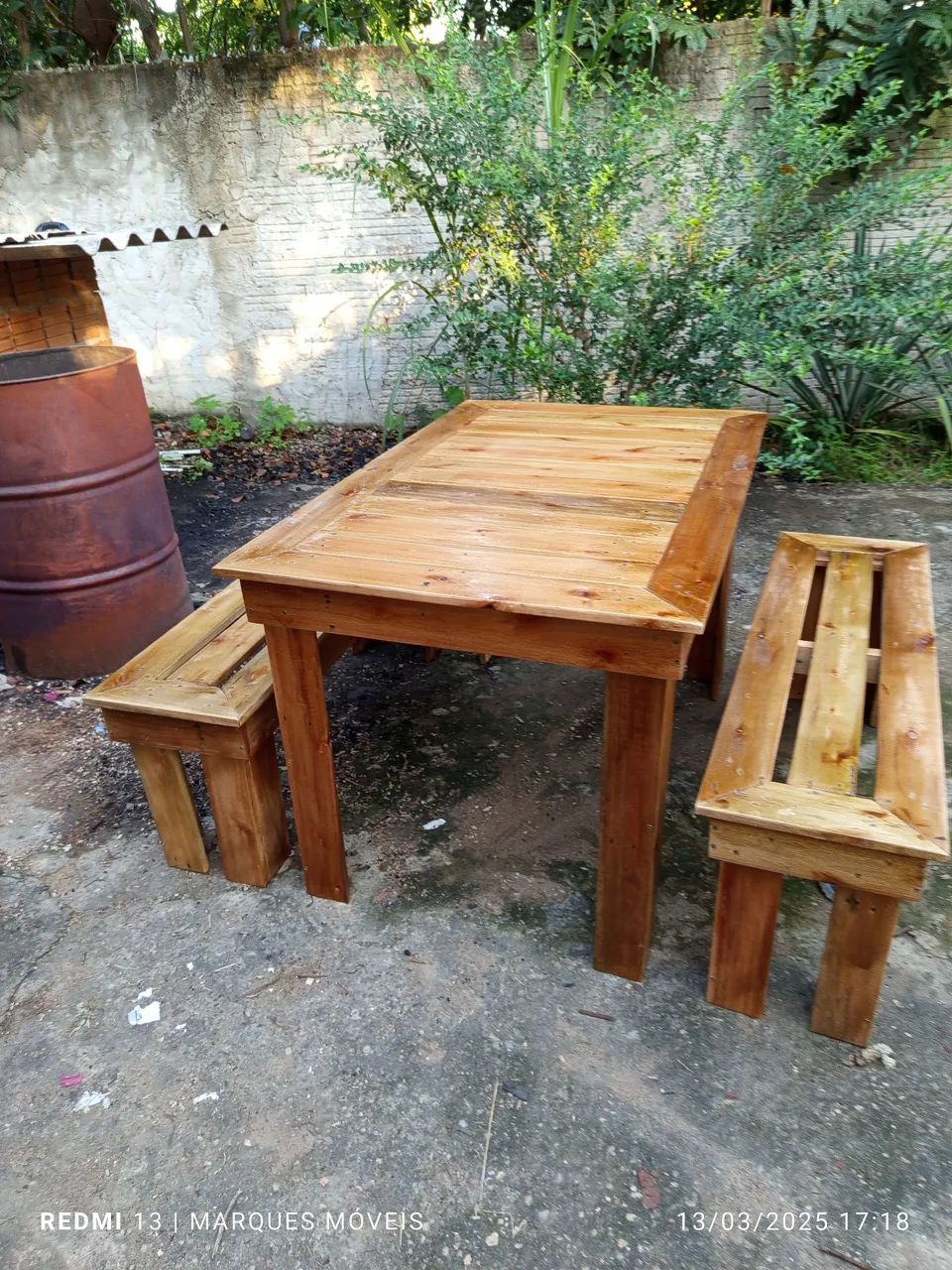 Mesa 120x80 de paletes - Foto 3