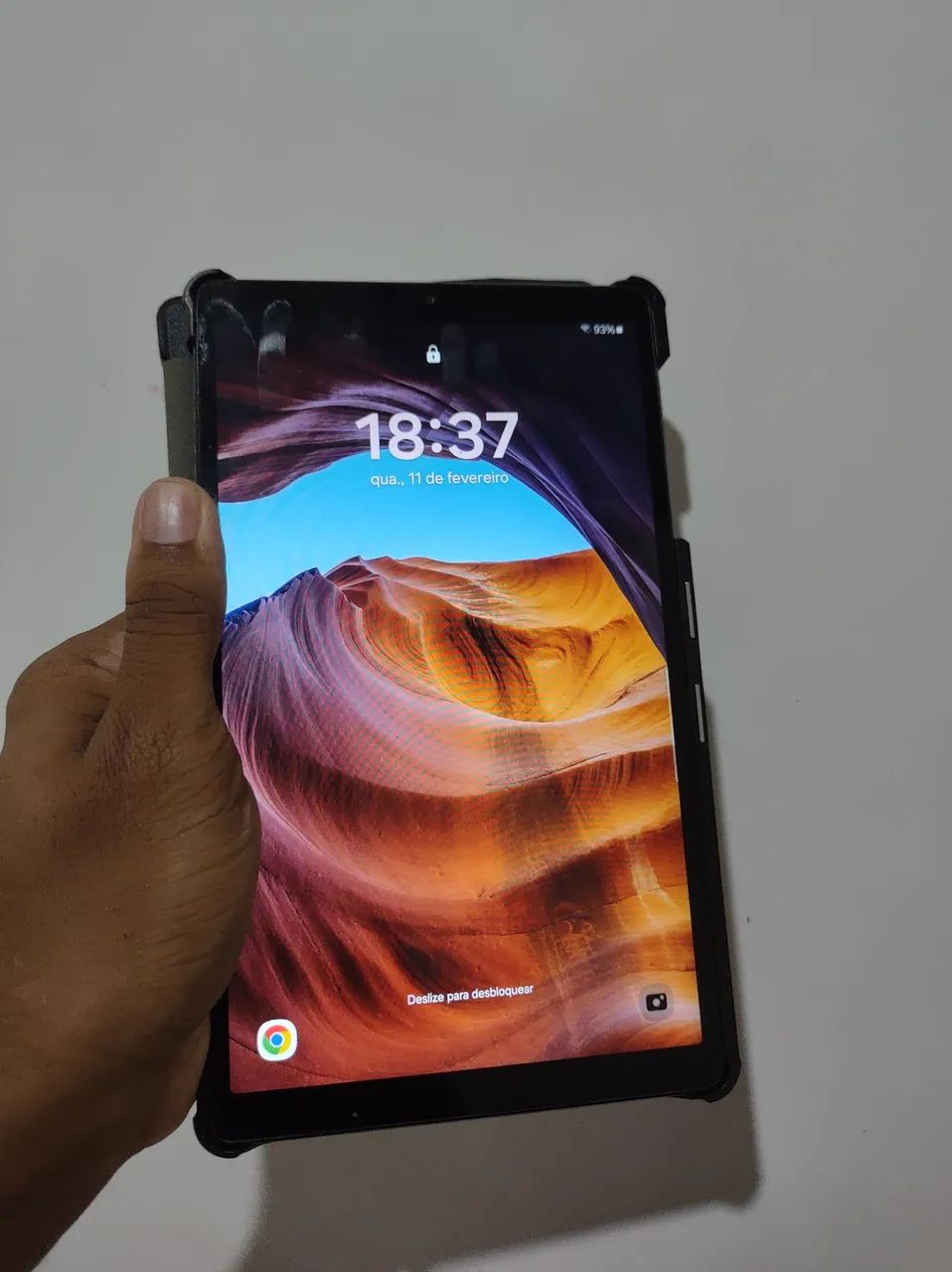 Samsung tab A7 lite funciona TUDO, com case nova.