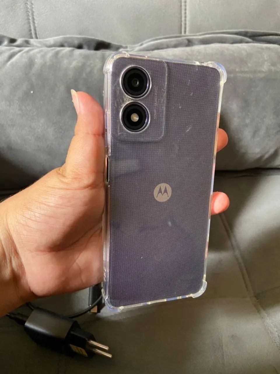 Vendo moto G04s 128 gigas 450 ou 4x de 125 - Foto 3