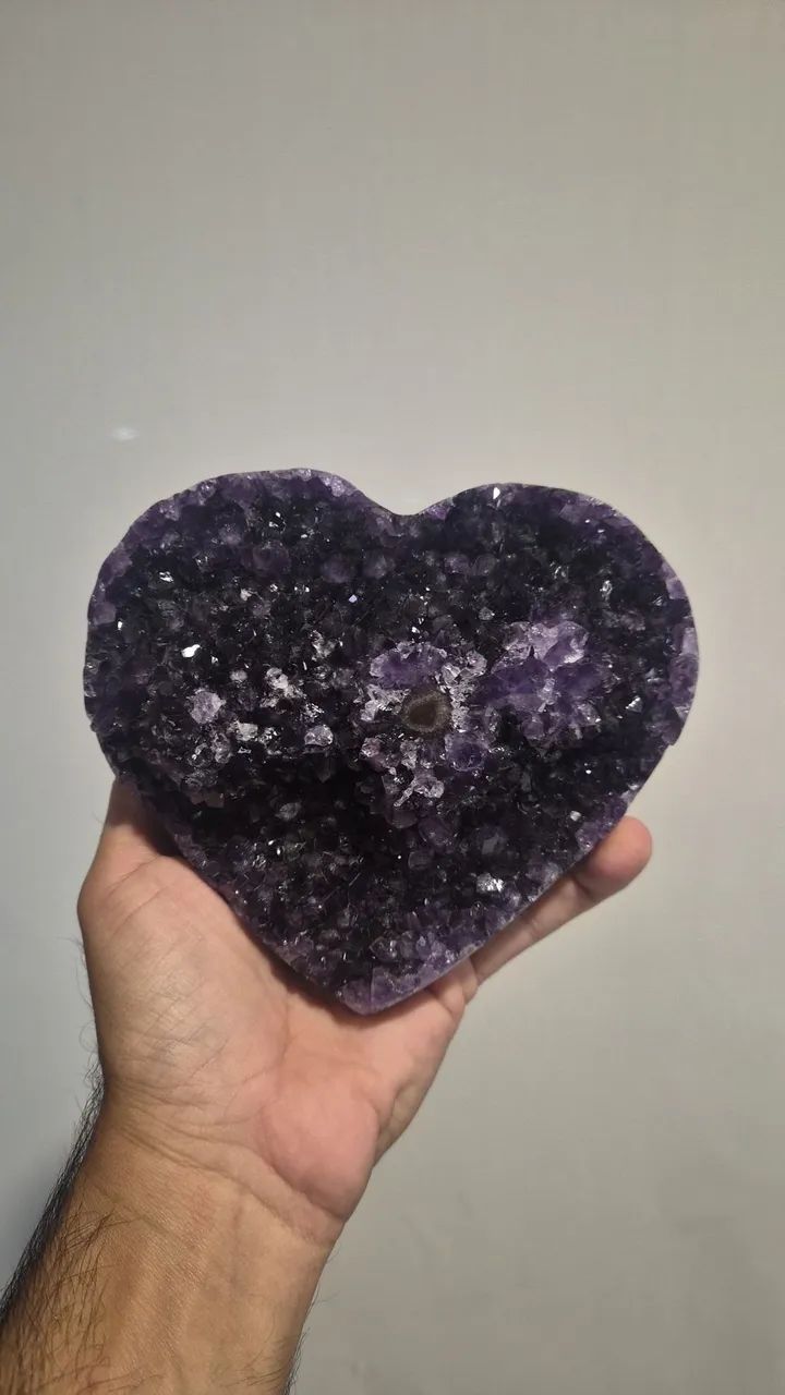 Pedra Ametista Coração 
