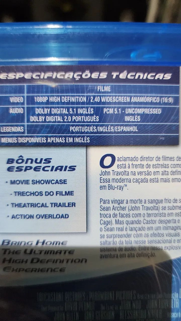 Blu-ray A Outra Face Semi Novo  - Foto 3