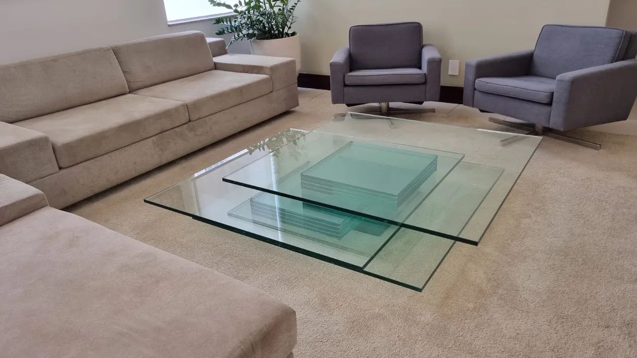 mesa de centro de vidro DI MÓVEIS