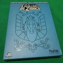 Box DVD Os Cavaleiros do Zodíaco 5 DVDs Filmes de Cinema Saint Seiya