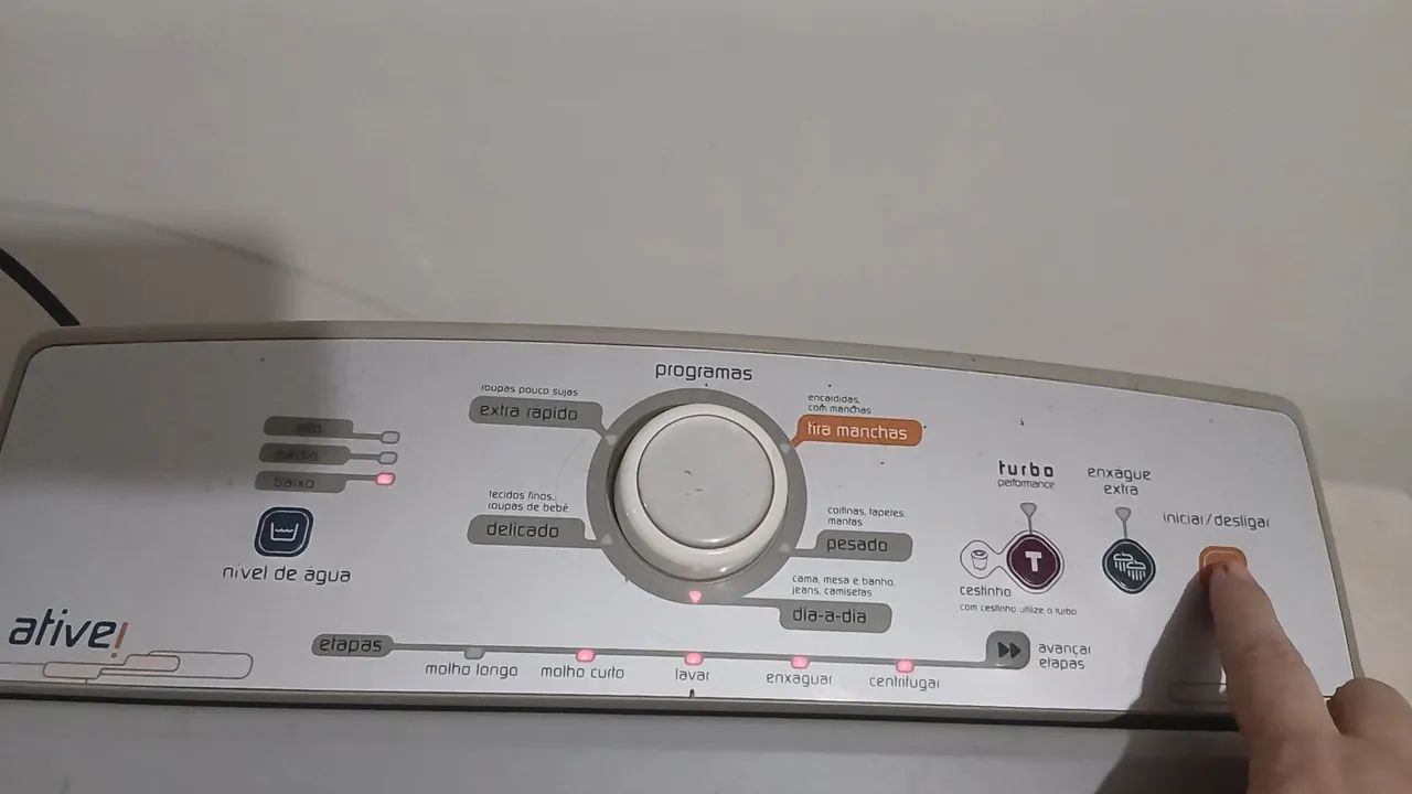Máquina com defeito