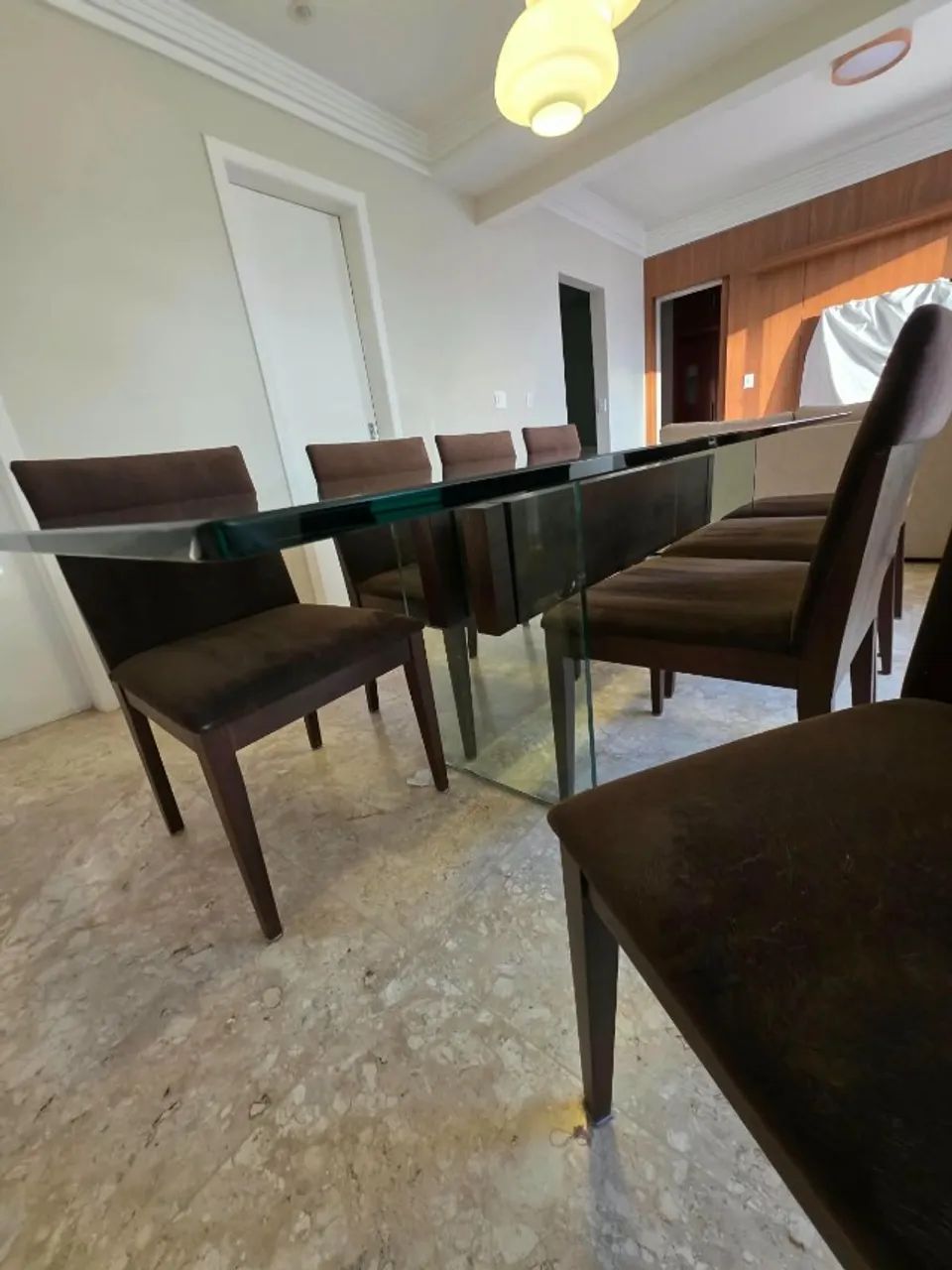 Mesa Jantar Lider Interiores com 8 cadeiras - Foto 5