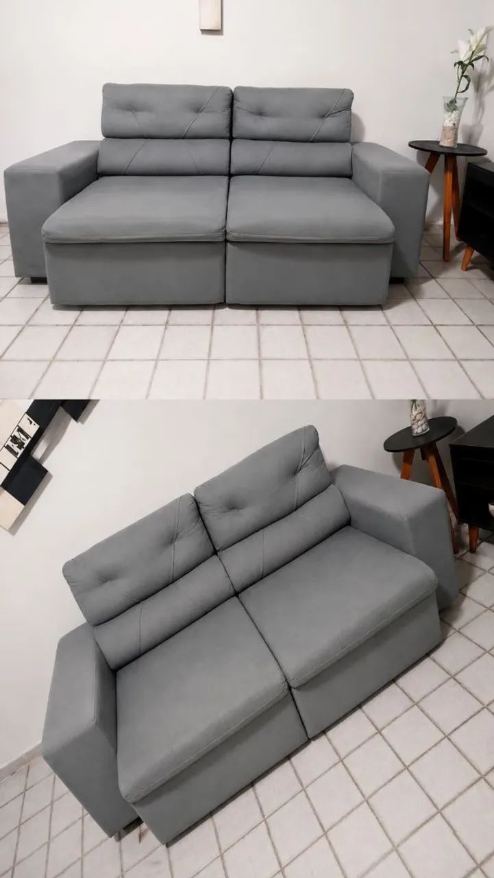 SOFA RECLINAVEL SEMINOVO