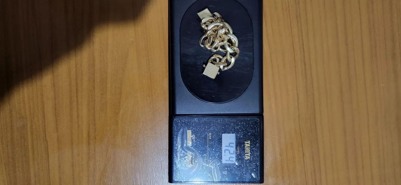 PULSEIRA ELO GRUMET MACIÇA OURO 18K  - Foto 5