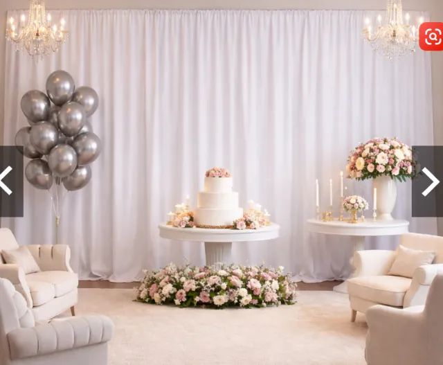 Cortina para decoração 