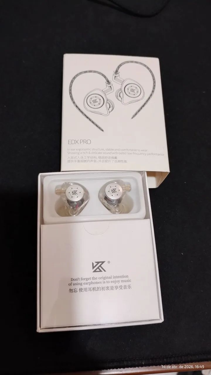 Fone Kz EDX Pro transparente 428513205557678081