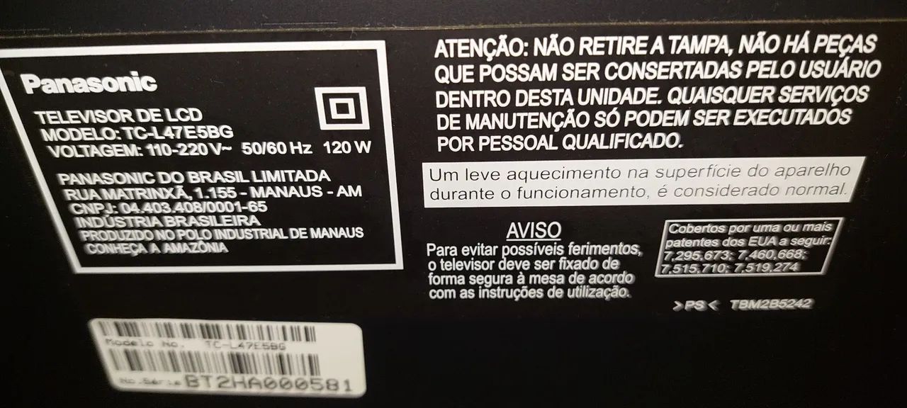 TV 47 Panasonic (Smart Desatualizado) - Foto 5