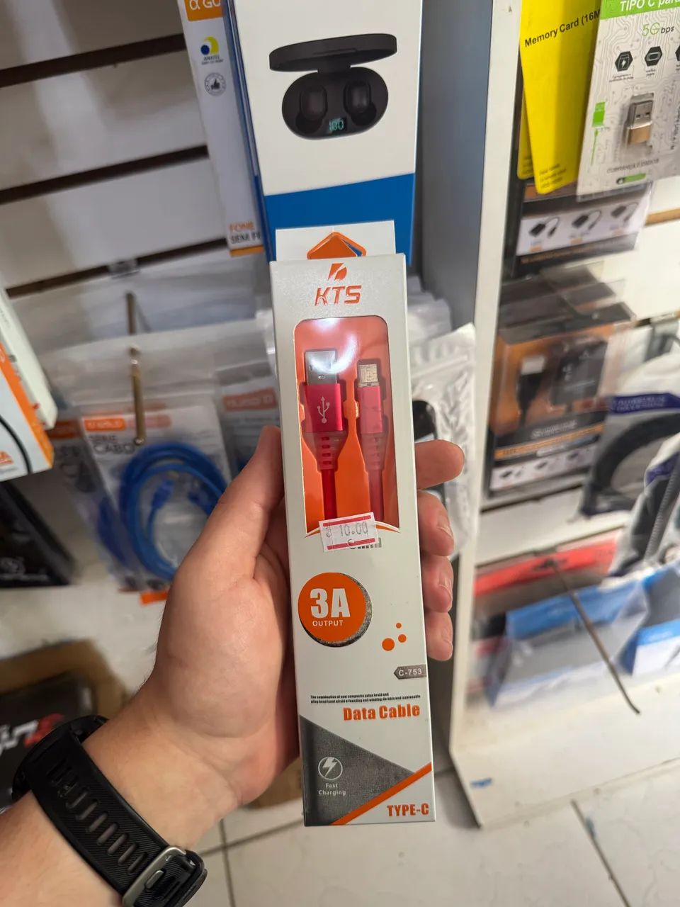 Cabo para carregador tipo C