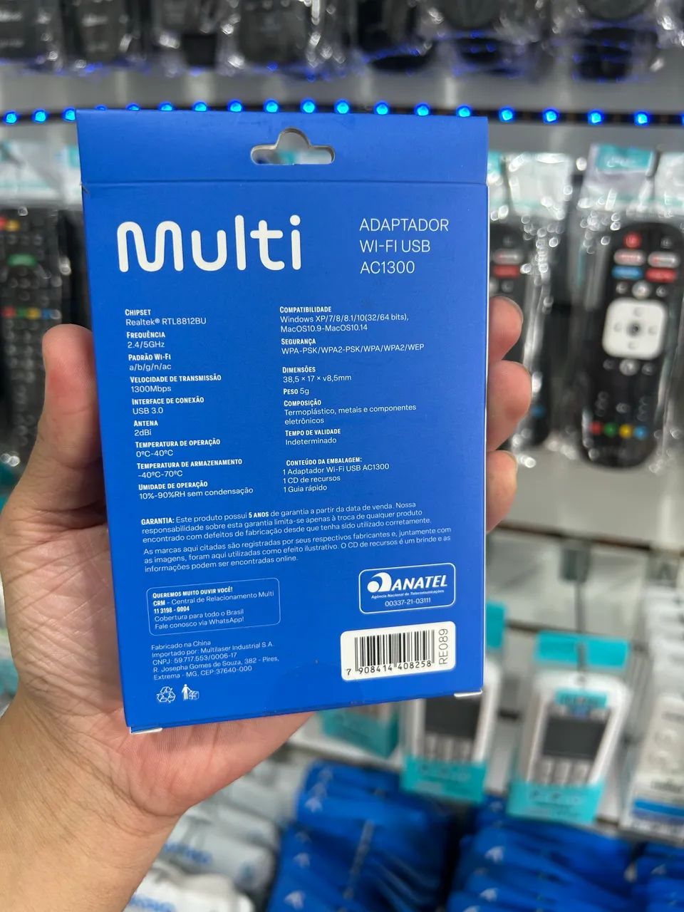 Adaptador Wi-Fi 5G Multilaser - Compatível com Windows e Mac.Os - 1300 Mbps  - Foto 2