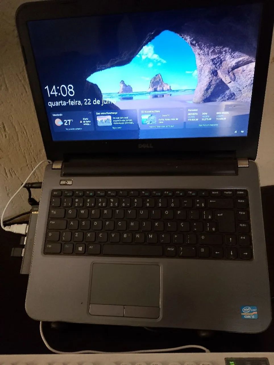 Notebook Dell Inspiron bateria nova SSD excelente computador 