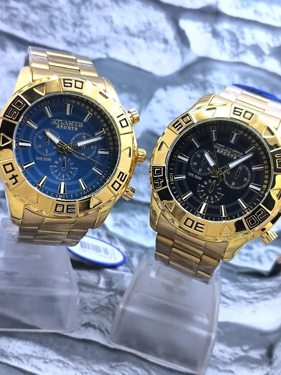 Relógio dourado luxo prova d'água oferta  - Foto 2