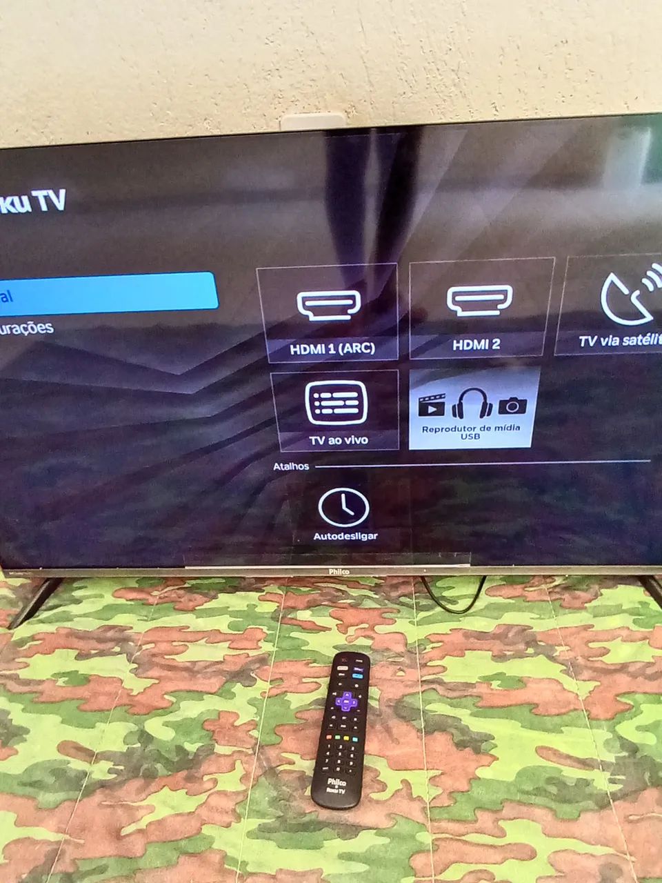 Vendo tv Ismart 43 polegadas novinha na caixa com uma semana de uso  - Foto 3